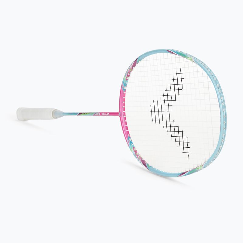 Badminton racket VICTOR DriveX 6SP QM fluorescent rose-red/light blue 2