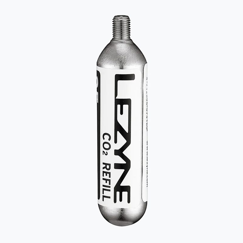 Gas cartridge for Lezyne Co2 silver bicycle pump