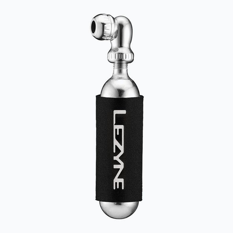 Lezyne Twin Speed Drive CO2 bicycle pump + 1x 16g cartridge gloss silver