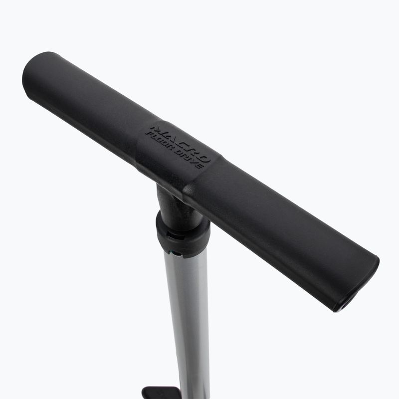 Lezyne Macro Floor DV Dual Valve Head bicycle pump 220psi silver 2