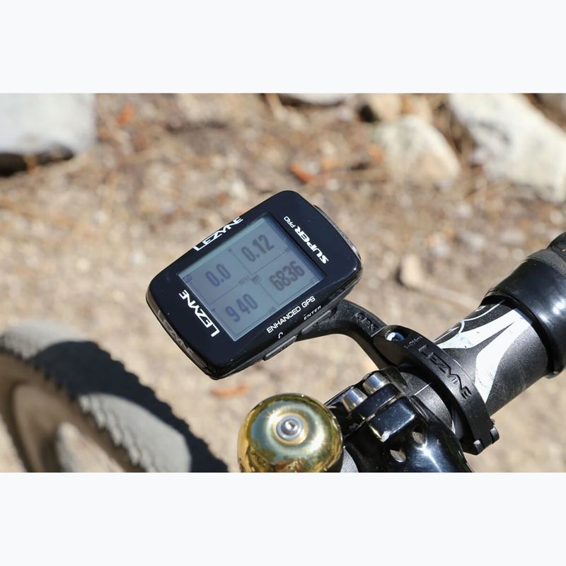 Lezyne Super Pro GPS bicycle counter black 6