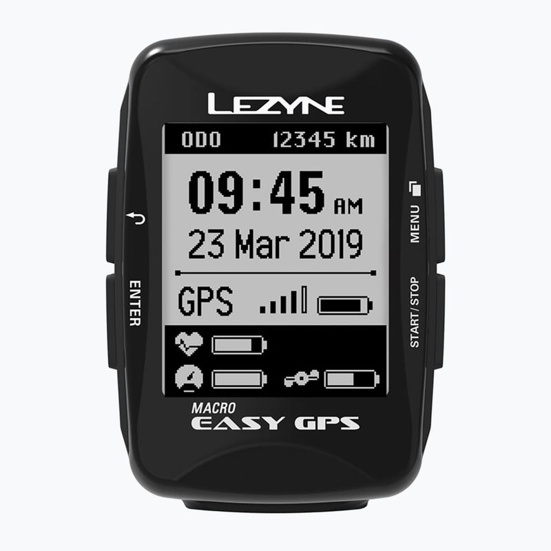 Lezyne Macro Easy GPS bicycle counter black 2