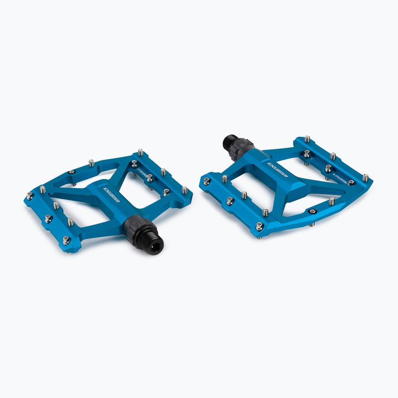 Exustar blue bicycle pedals PB557
