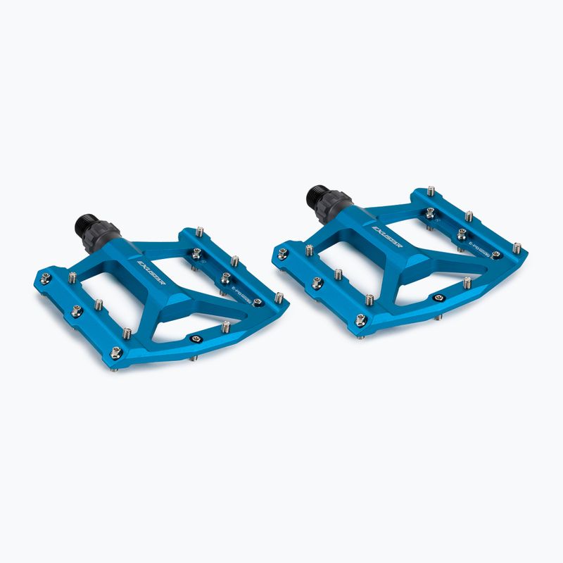 Exustar blue bicycle pedals PB557 2