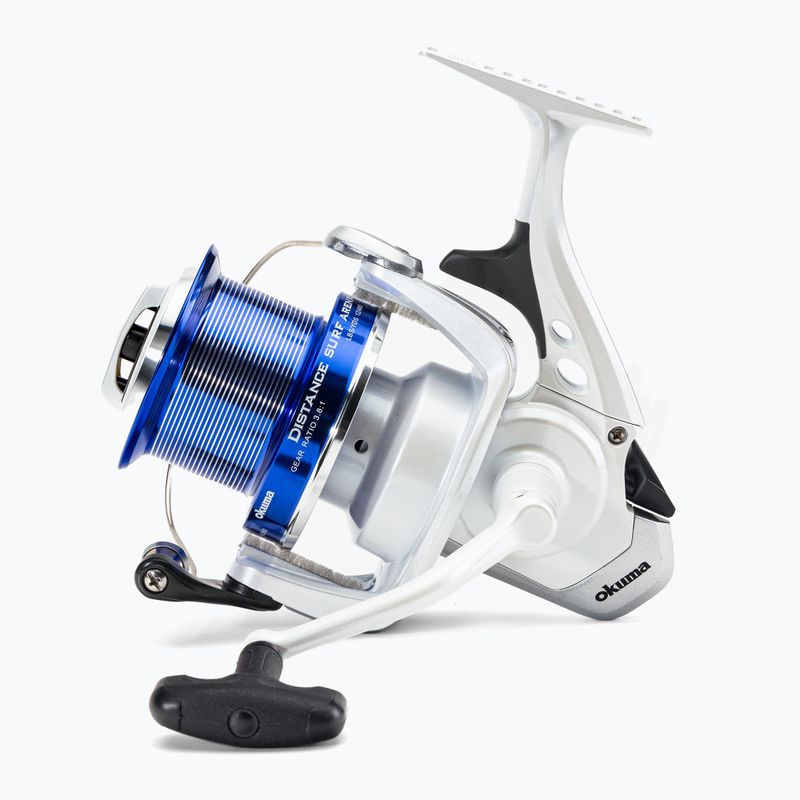 Okuma Distance Surf Arena carp fishing reel silver-blue DSA-80 3