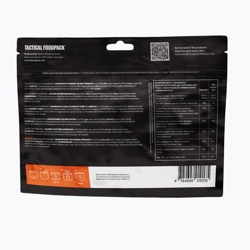 Freeze-dried food Tactical Foodpack Rice Pudding with Raspberries 390 g 3