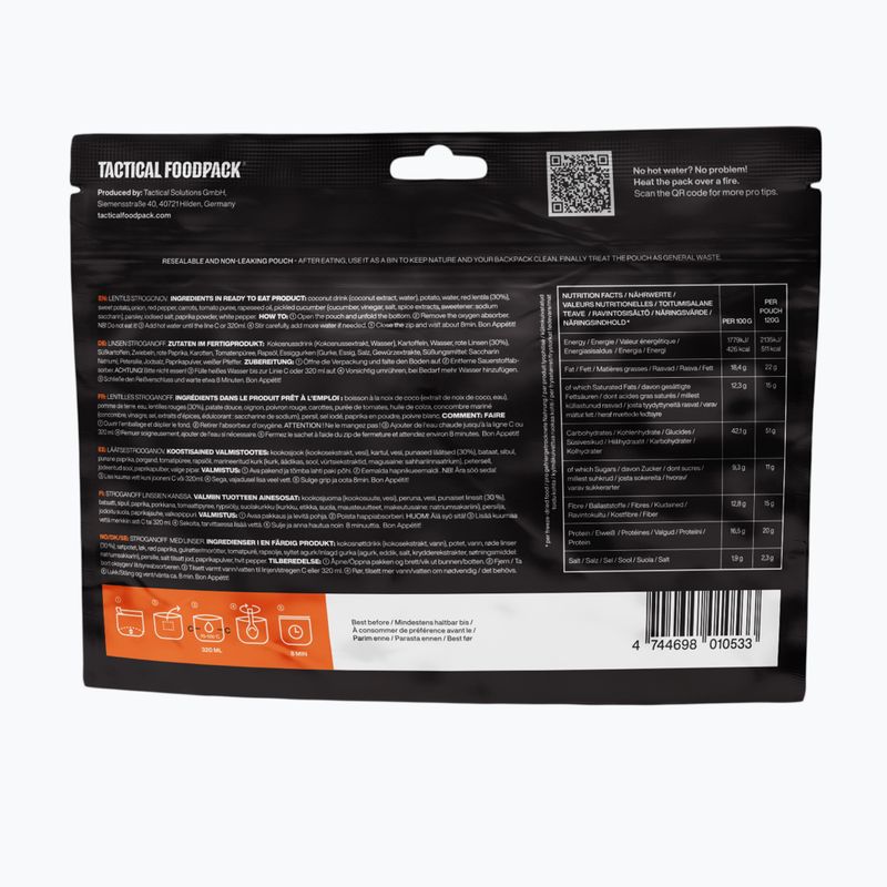 Freeze-dried food Tactical Foodpack Lentils Strogonoff Vege 120 g 3