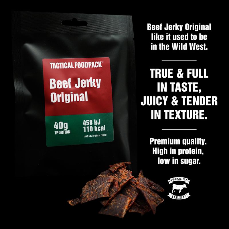 Tactical Foodpack Dried Beef Jerky Original 40 g 3