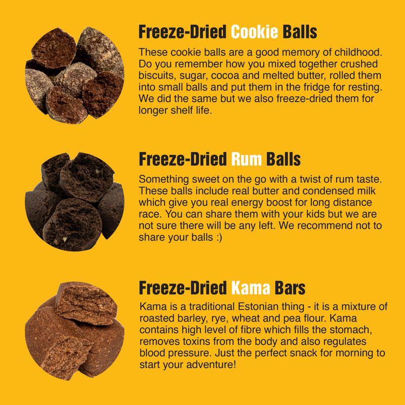 Tactical Foodpack Snack Freeze Dried Rum Balls 40 g 3