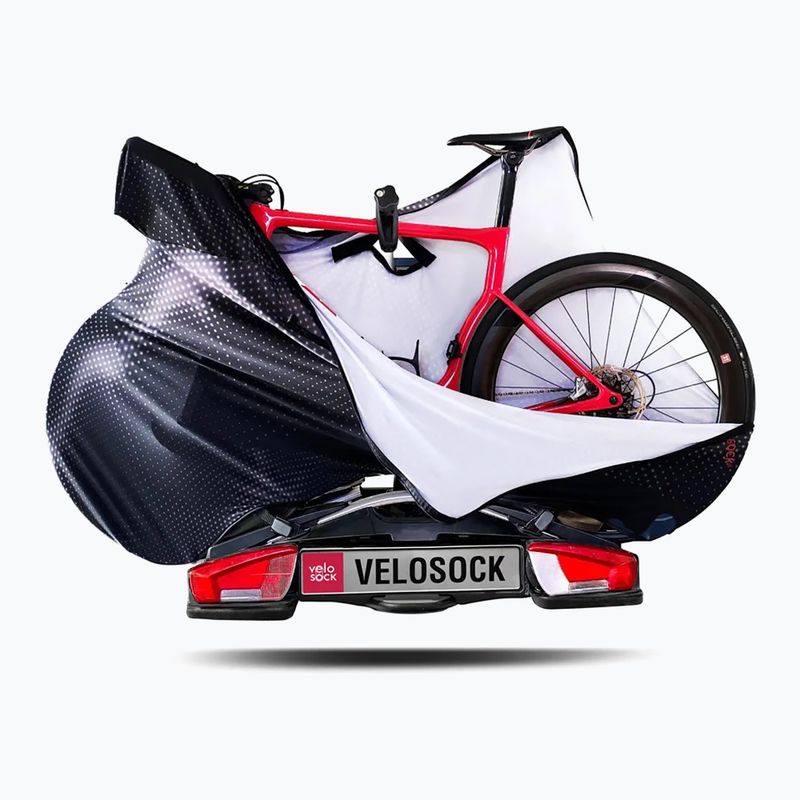 Bike transport cover VELOSOCK Carbon Black Road WR 4