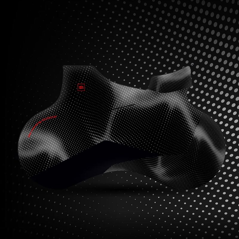 Bike transport cover VELOSOCK Carbon Black Road WR 10