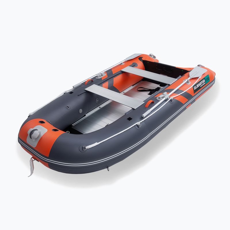 4-person inflatable boat Gladiator C330 AD orange/dark gray 6