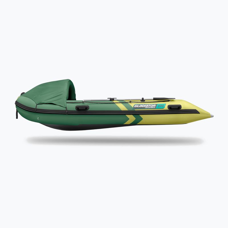 5-person inflatable boat Gladiator C370 AL green/yellow 8