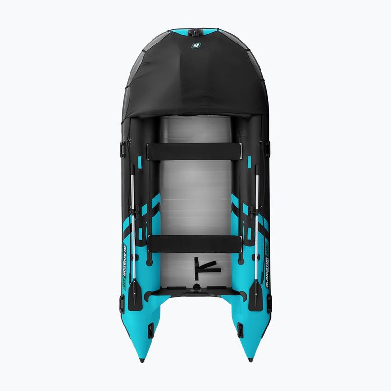 7-person inflatable boat Gladiator C420 AL black/turquoise