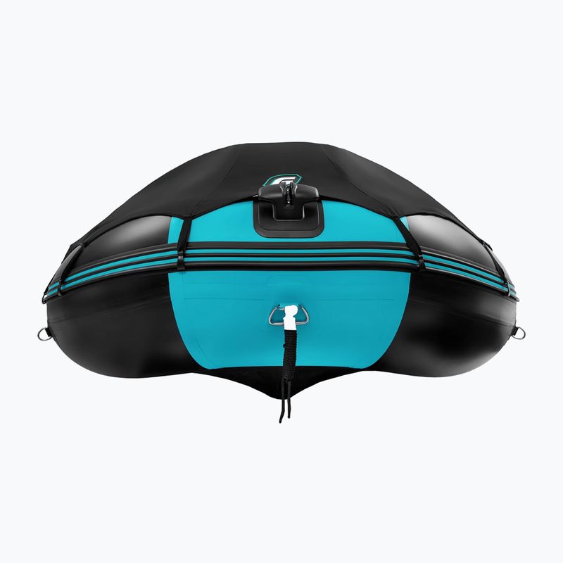 7-person inflatable boat Gladiator C420 AL black/turquoise 6