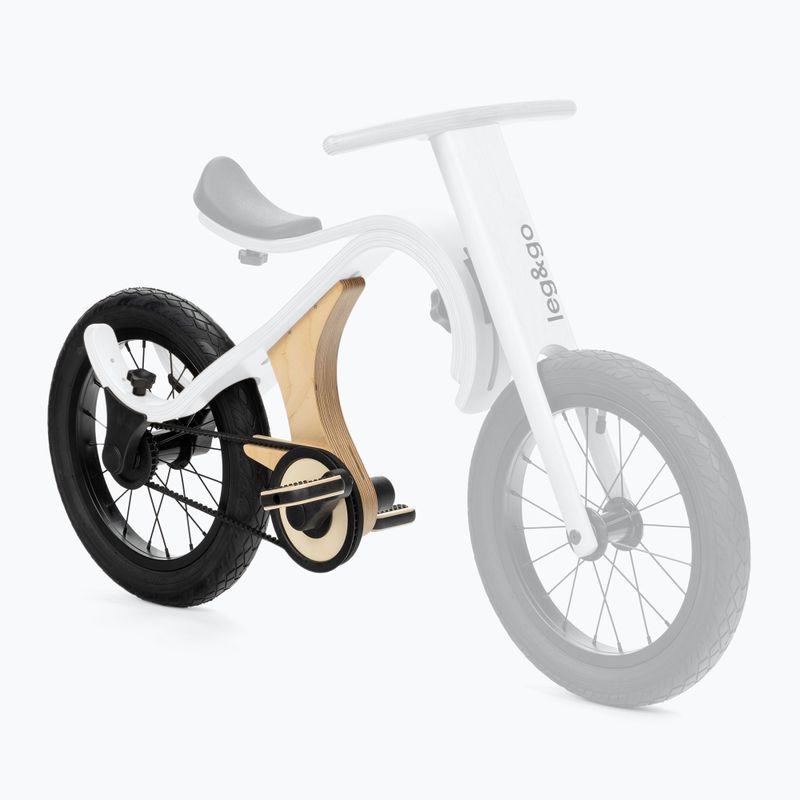 Pedal extension for children's cross-country bike leg&go Add-on brown PDL-02