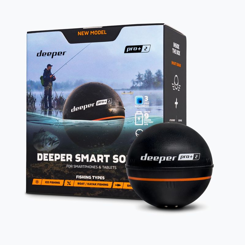 Deeper Smart Sonar Pro+ 2 fishing sonar black DP5H10S10 2