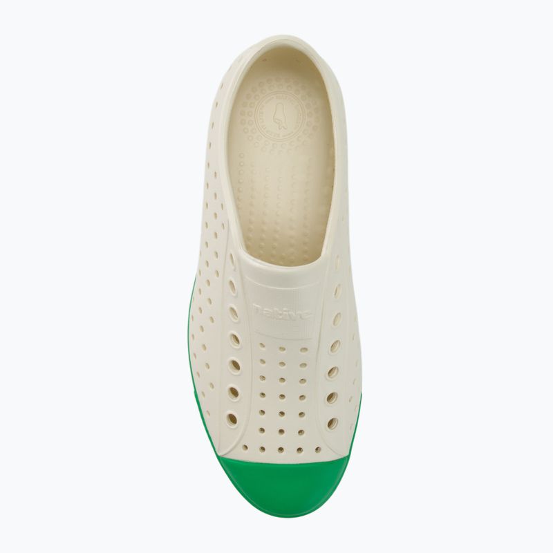 Native Jefferson bone white/picnic green trainers 6