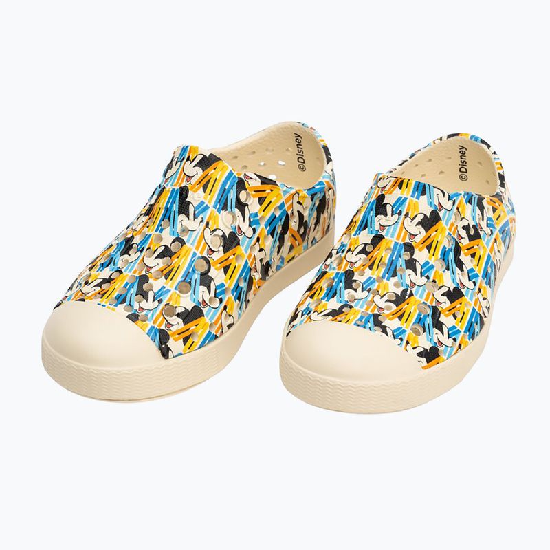 Native Jefferson Print Disney Jr bone white/bone white/stay positive tile children's trainers 11