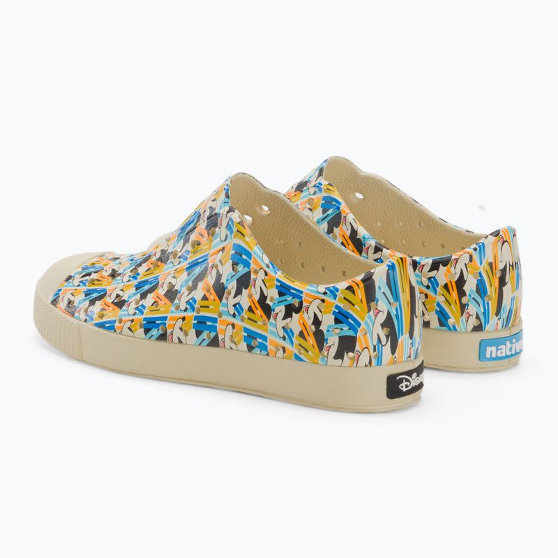 Native Jefferson Print Disney Jr bone white/bone white/stay positive tile children's trainers 3