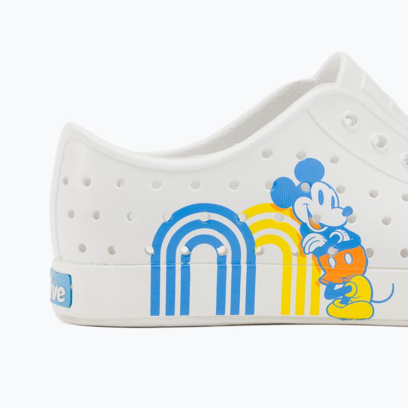 Native Jefferson Print Disney Jr children's trainers shell white/shell white/positive mickey 9