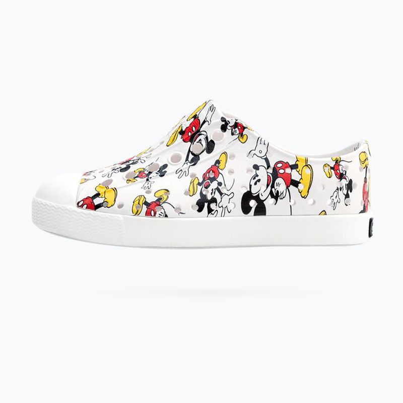 Native Jefferson Print Disney Jr children's trainers shell white/shell white/all over print 10