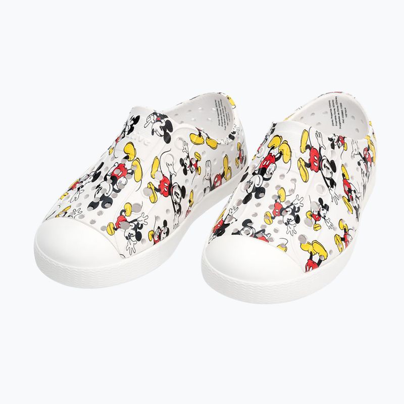 Native Jefferson Print Disney Jr children's trainers shell white/shell white/all over print 11