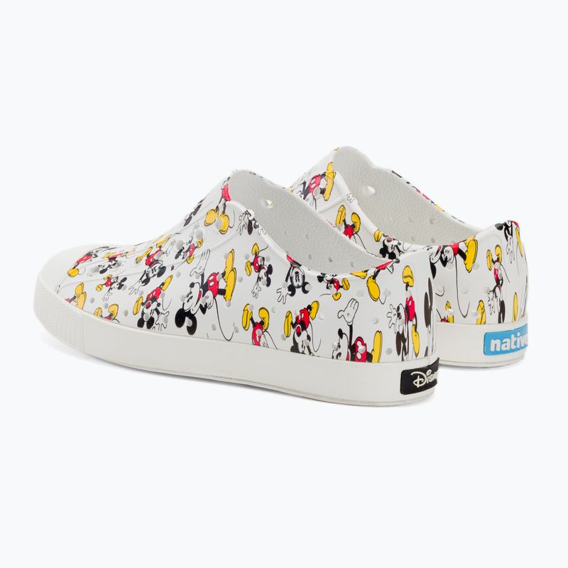 Native Jefferson Print Disney Jr children's trainers shell white/shell white/all over print 3