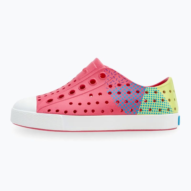 Native children's shoes NA-12111502 Jefferson Block dazzle pink/shell white/celery maria starfish 9