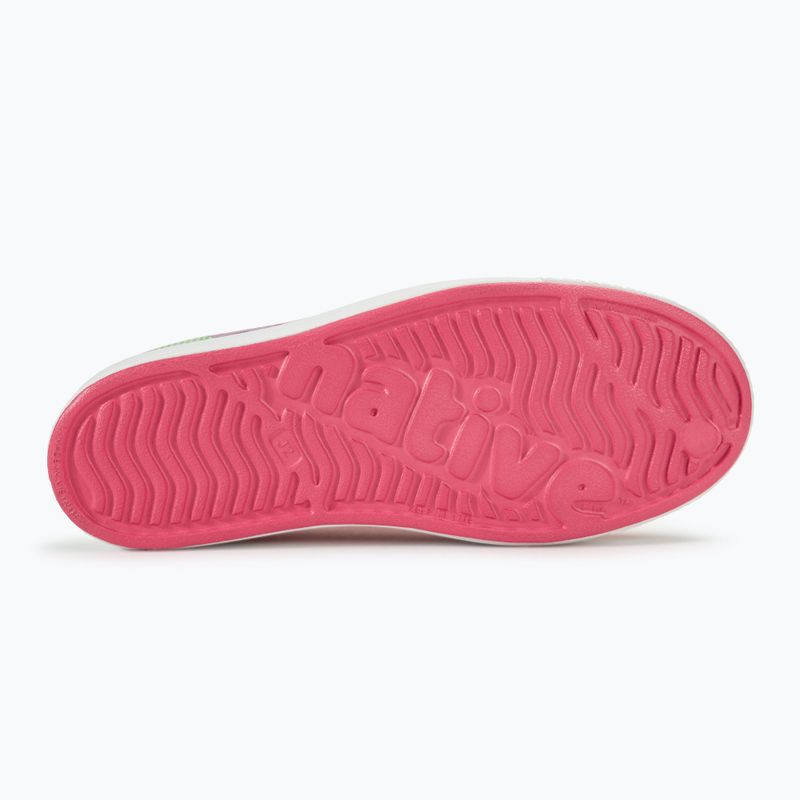 Native children's shoes NA-12111502 Jefferson Block dazzle pink/shell white/celery maria starfish 4