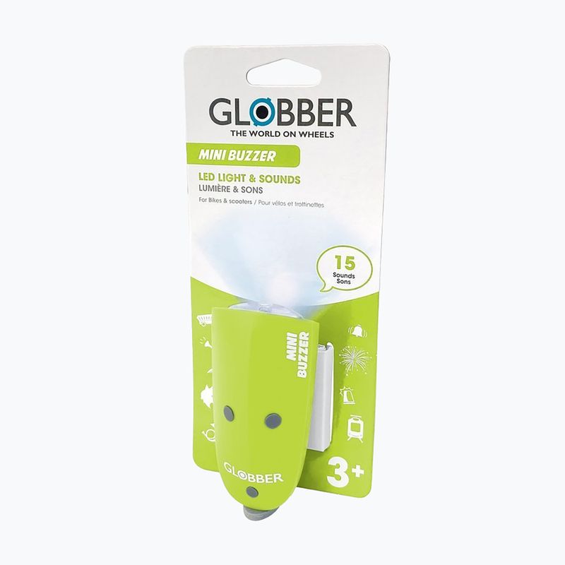 Light with horn Globber Mini Buzzer lime green 2