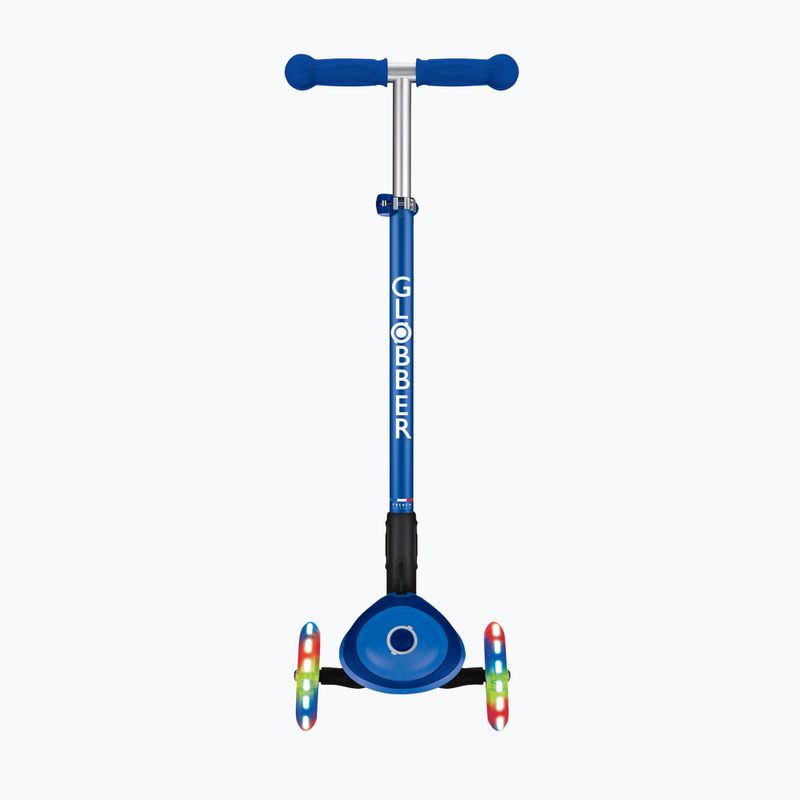 Globber Primo Foldable Plus Lights navy blue children's tricycle scooter 4