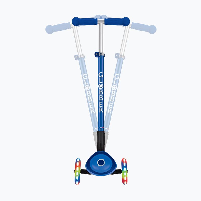 Globber Primo Foldable Plus Lights navy blue children's tricycle scooter 8