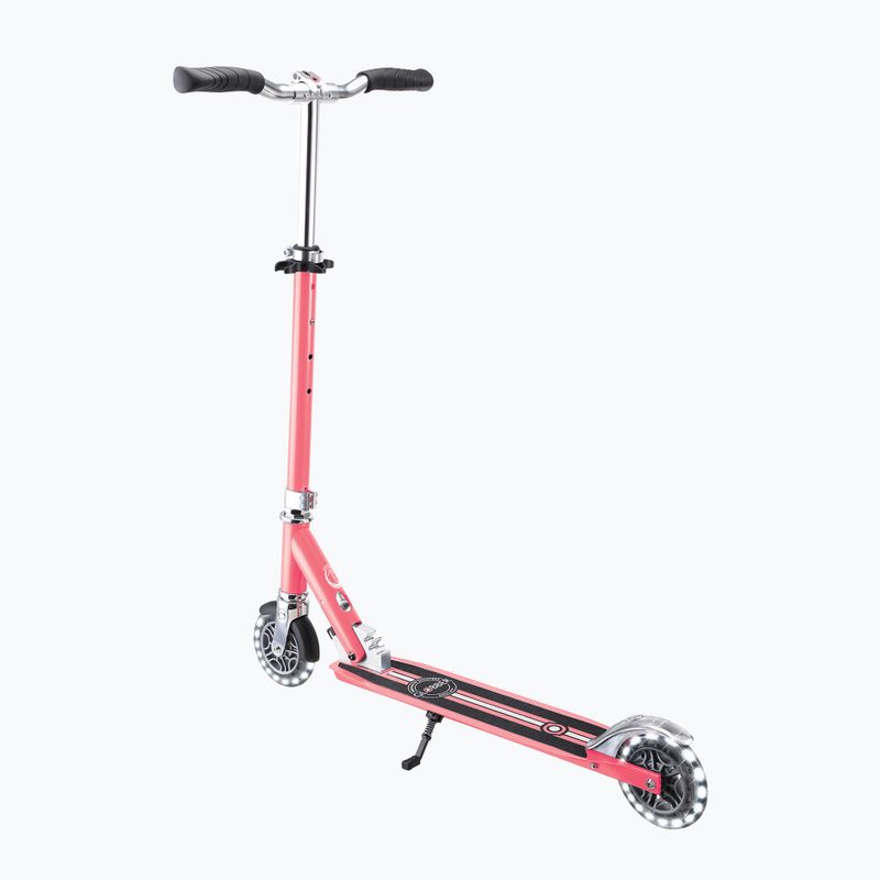 Globber Flow Element Lights coral pink children's scooter 3