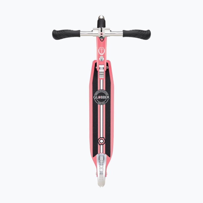 Globber Flow Element Lights coral pink children's scooter 4
