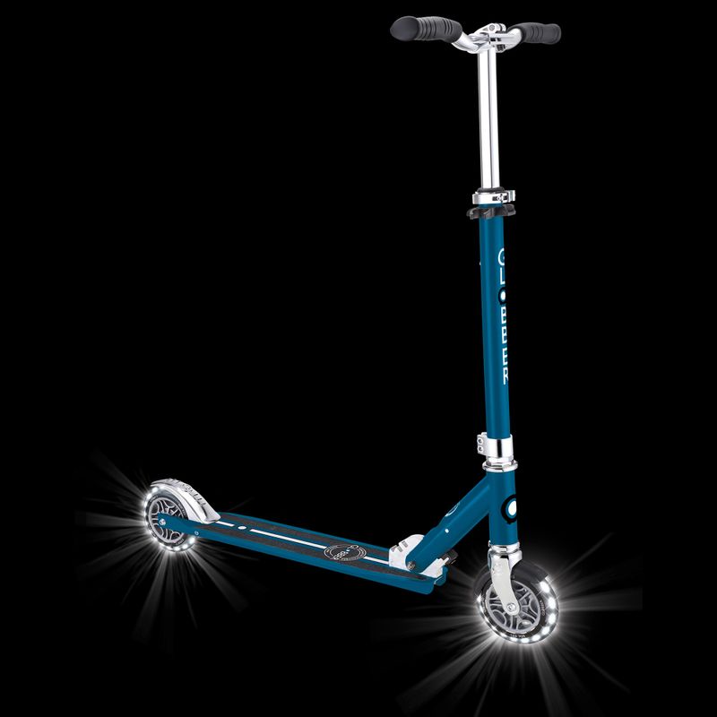 Children's city scooter Globber Flow Element Lights petrol blue 11