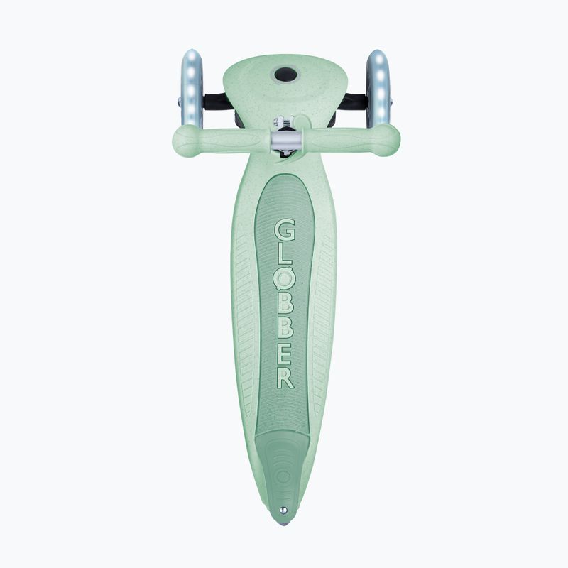 Globber Junior Foldable Lights Eco pistachio children's tricycle scooter 4