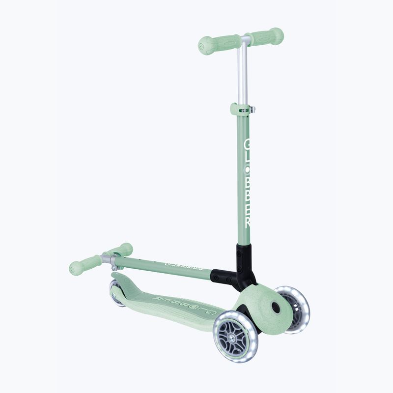 Children's three-wheeled scooter Globber Junior Primo Foldable Lights Eco pistachio 9