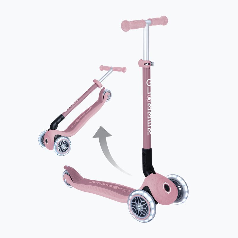 Children's three-wheeled scooter Globber Junior Primo Foldable Lights Eco berry 8