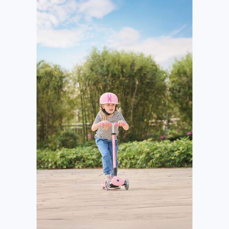 Globber Primo Foldable Plus Lights children's tricycle pastel pink 10