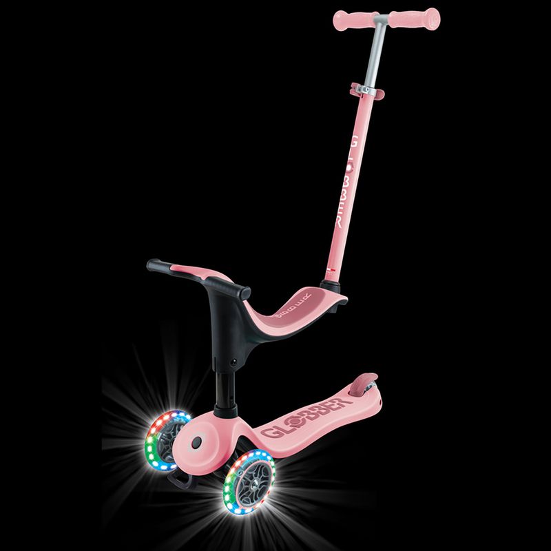Globber Go.Up Sporty Lights children's tricycle pastel pink 4