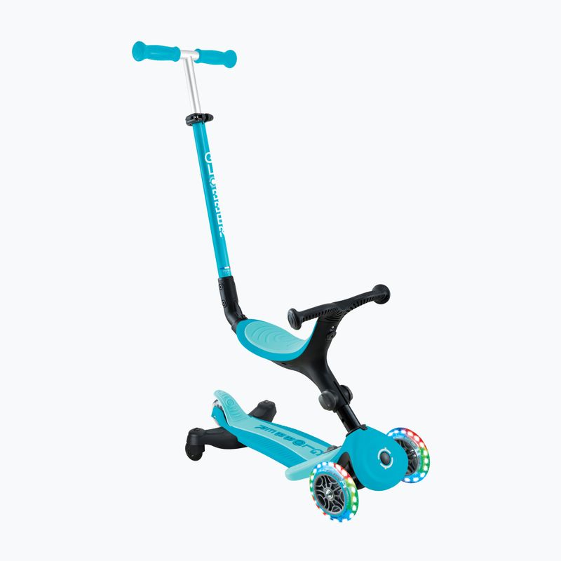 Children's three-wheeled scooter Globber Go.Up Active Lights 360 aqua 3