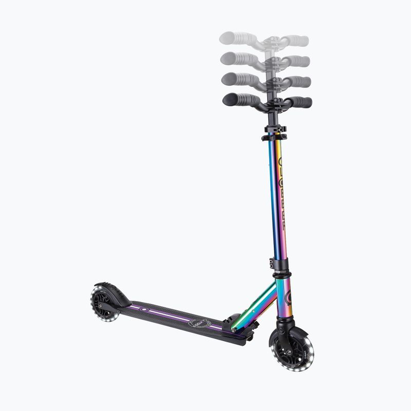 Globber Flow Element Lights neo chrome children's scooter 7