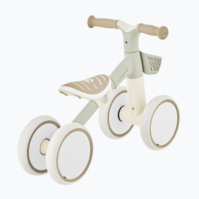 Four-wheeled balance bike Globber Learning Bike Ecologic coconut 3