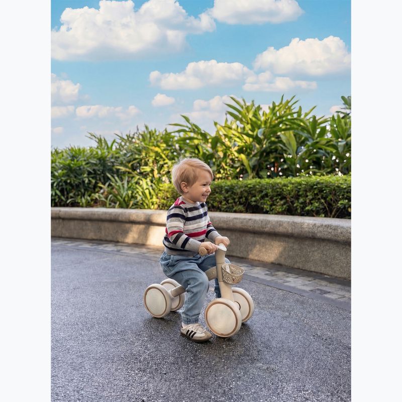 Four-wheeled balance bike Globber Learning Bike Ecologic coconut 6