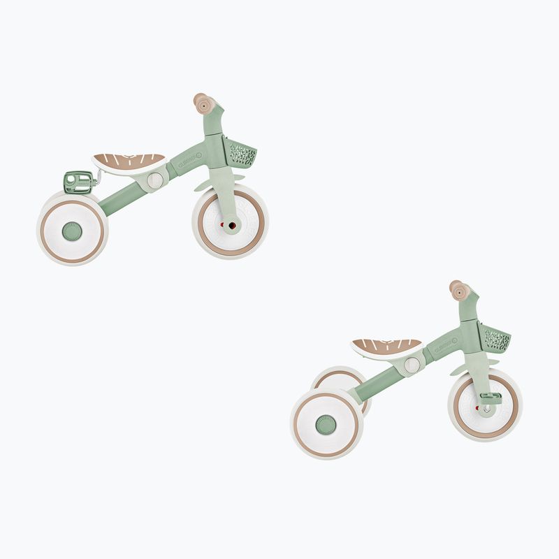 Three-wheeled balance bike Globber Learning Trike 2in1 Plus Ecologic pistachio