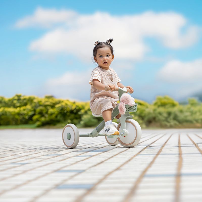 Three-wheeled balance bike Globber Learning Trike 2in1 Plus Ecologic pistachio 11