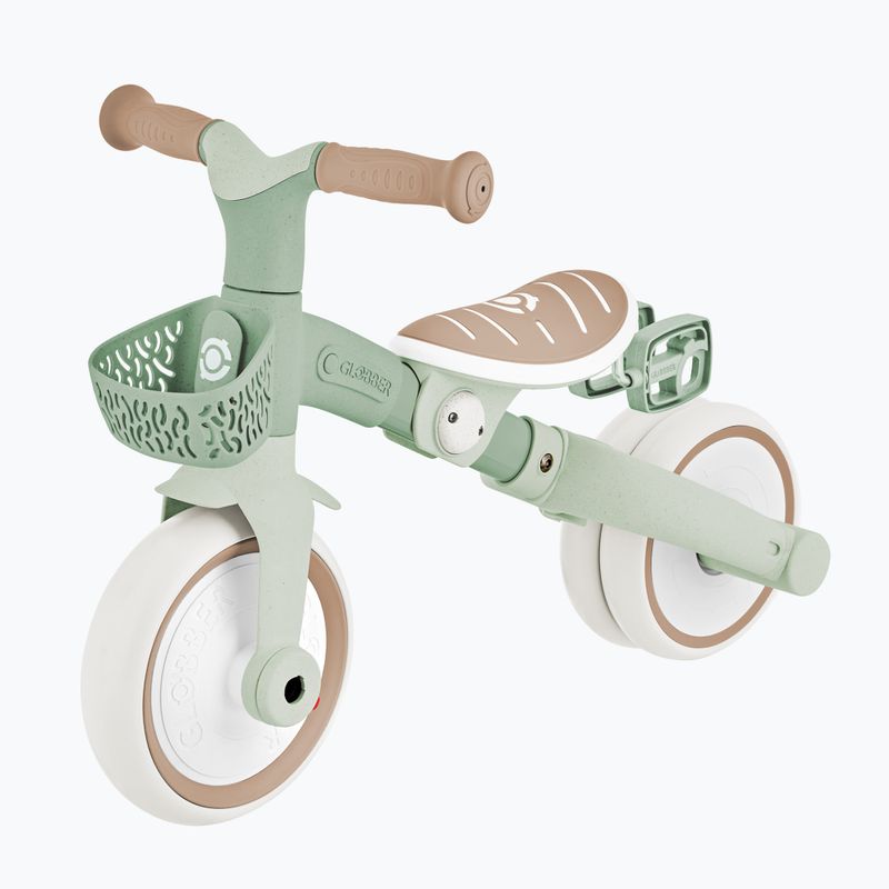 Three-wheeled balance bik with handle Globber Learning Trike 2in1 Plus Ecologic pistachio 5