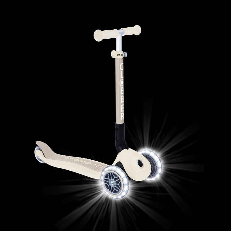 Children's three-wheeled scooter Globber Junior Foldable Lights Eco coconut 11