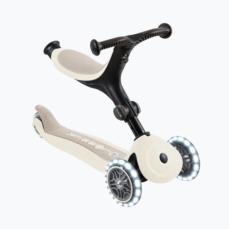 Children's three-wheeled scooter Globber Go.Up Active Ecologic Lights coconut 4